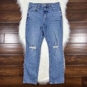Madewell Women's Size 26 Petite Bilston High Rise Slim Boyjean Denim Jeans NC507